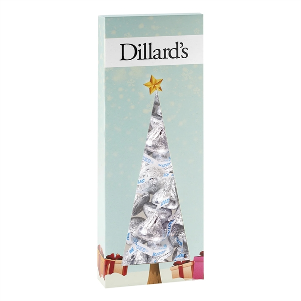 Holiday Candy Box w/ Tree Window - HERSHEY'S® KISSES®, 5.5 oz.... from ASI 71685 Midnite Snax®
