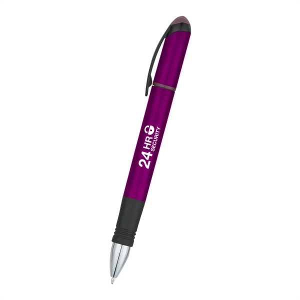 Ballpoint pen with yellow highlighter.... from ASI 61125 Hit Promotional Products / Hit®