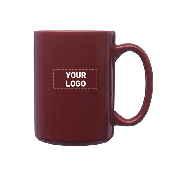 Large stoneware mug with 15 oz. capacity plus 1 color silkscreen... from ASI 37218 Athena Promo (tm)