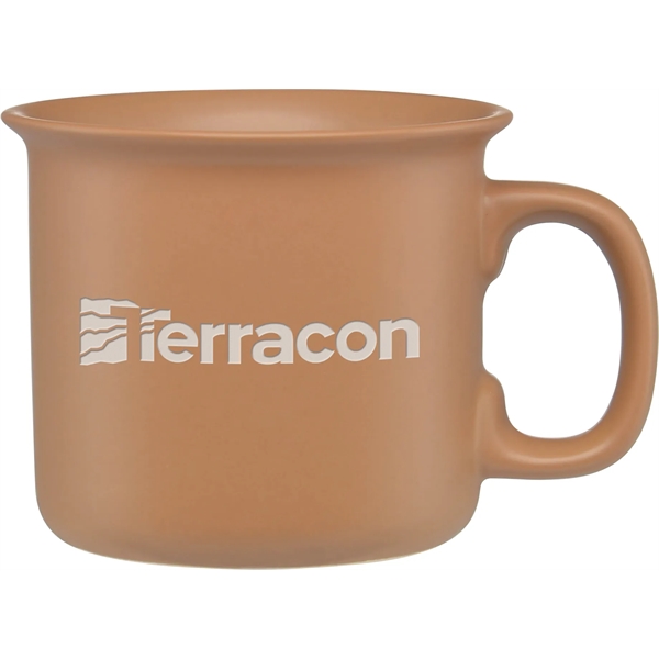 14 oz. ceramic mug with a natural looking, matte style finish... from ASI 71920 Moderne Glass Company Inc / Glass America®