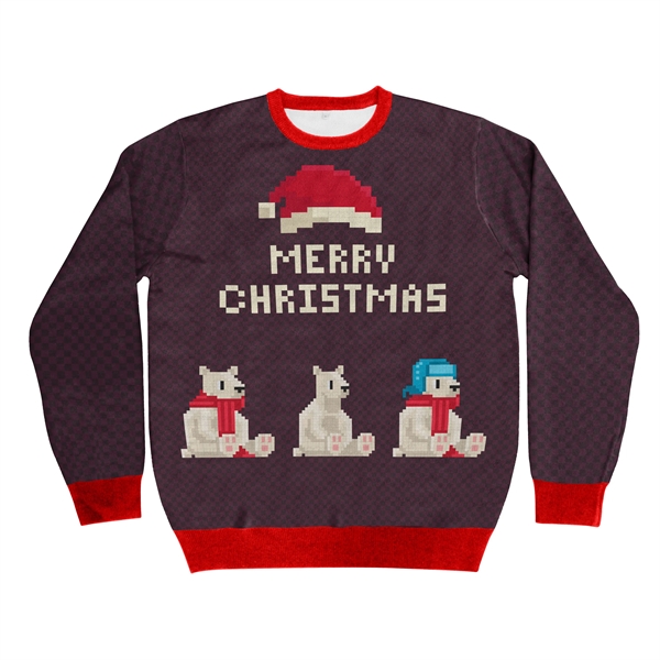 Holiday sweater with a jacquard weave and a variety of size... from ASI 90807 Tekweld