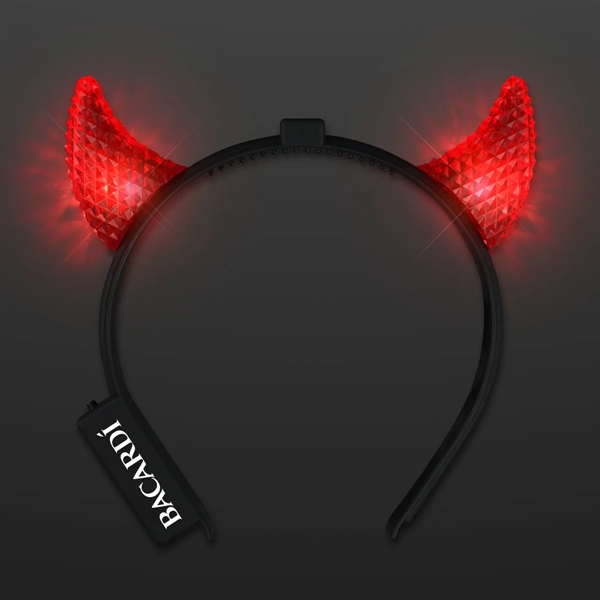 Light Up Facetted Horns LED Headbands; Blank and Imprinted Pricing... from ASI 34194 ALightPromos