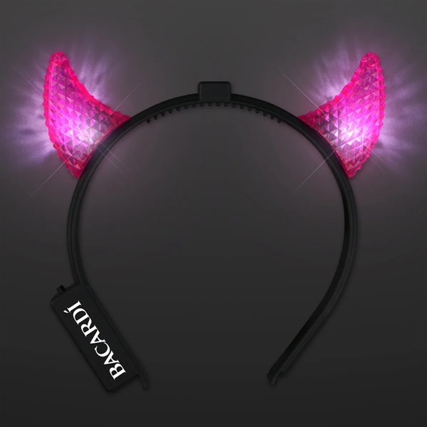 Light Up Facetted Horns LED Headbands; Blank and Imprinted Pricing... from ASI 34194 ALightPromos