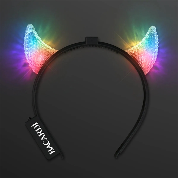 Light Up Facetted Horns LED Headbands; Blank and Imprinted Pricing... from ASI 34194 ALightPromos