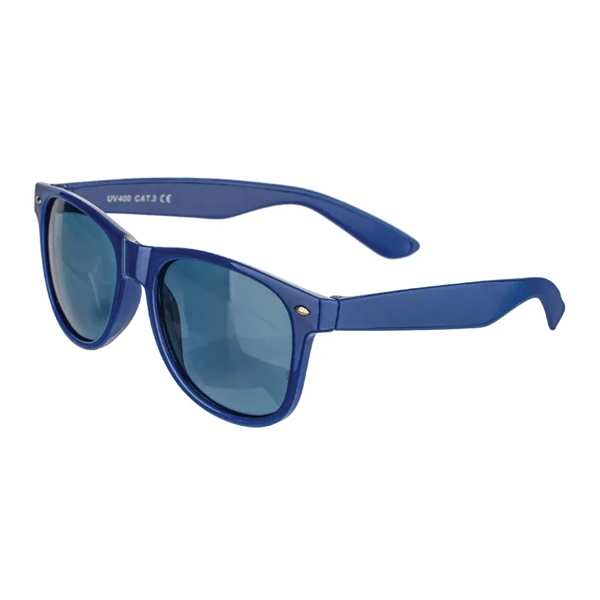 Blues retro style sunglasses with dark gray lenses, a solid color... from ASI 57655 STOPNGO Line