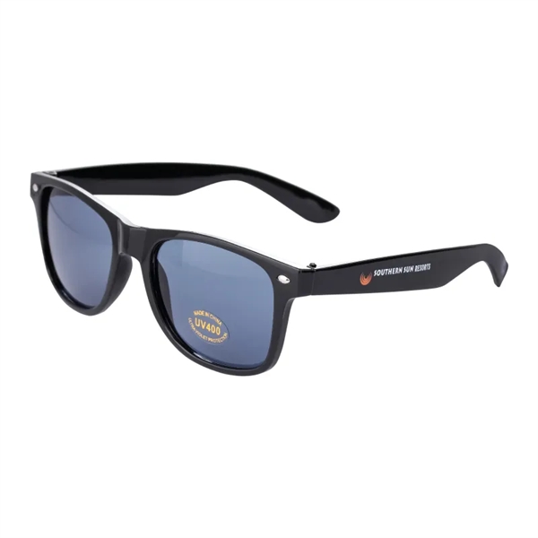 Blues retro style sunglasses with dark gray lenses, a solid color... from ASI 57655 STOPNGO Line