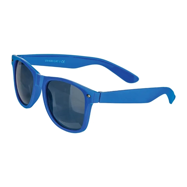 Blues retro style sunglasses with dark gray lenses, a solid color... from ASI 57655 STOPNGO Line
