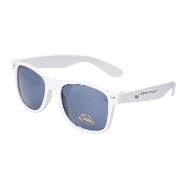 Blues retro style sunglasses with dark gray lenses, a solid color... from ASI 57655 STOPNGO Line