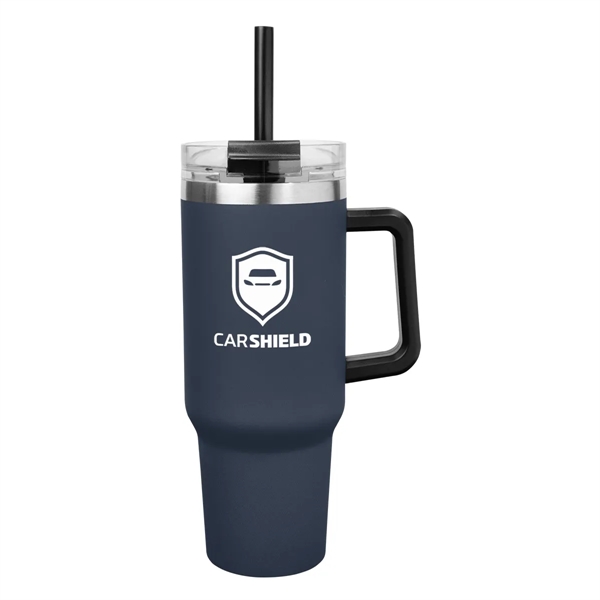 40 oz. stainless steel tumbler with double wall vacuum insulated construction,... from ASI 61125 Hit Promotional Products
