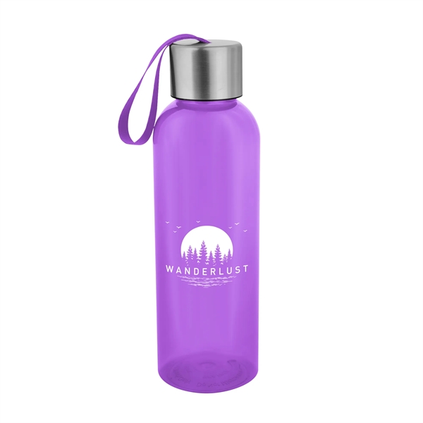 20 ounce rPET recycled polyester bottle with lid and wrist strap.... from ASI 61125 Hit Promotional Products / Hit®