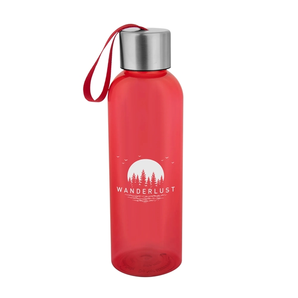 20 ounce rPET recycled polyester bottle with lid and wrist strap.... from ASI 61125 Hit Promotional Products / Hit®