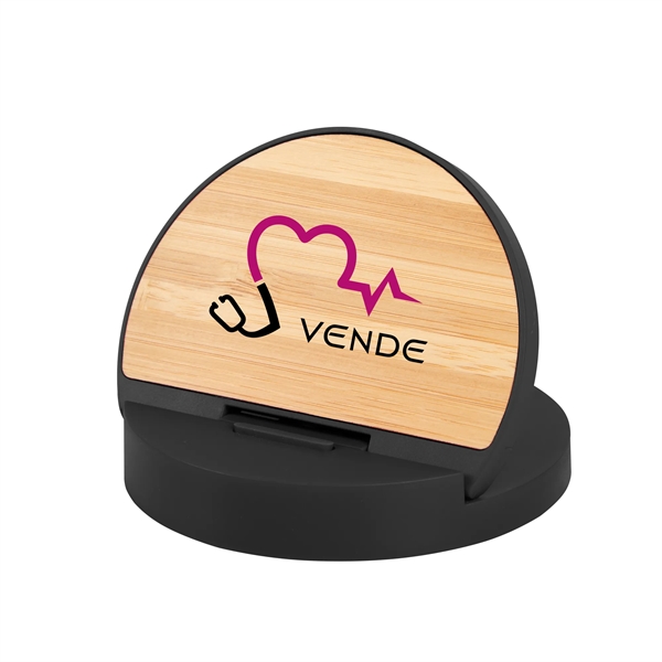 Wireless charger and phone stand with a type-C input and cord... from ASI 61125 Hit Promotional Products / Hit®