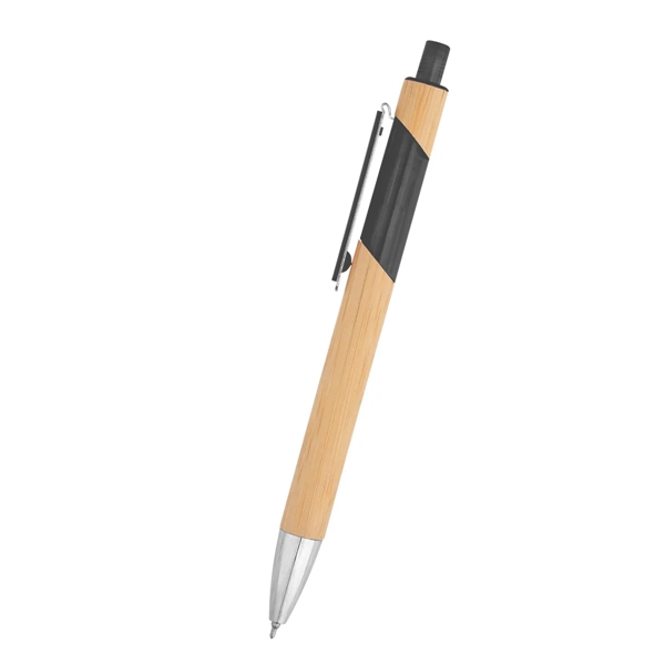 Bamboo pen with a plunger-action mechanism.... from ASI 61125 Hit Promotional Products / Hit®