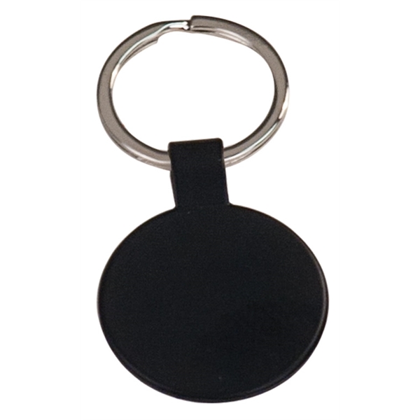 1.5" x 1.5" x 0.125" oval-shaped metal keychain.... from ASI 92531 Unique Custom Products / UCP