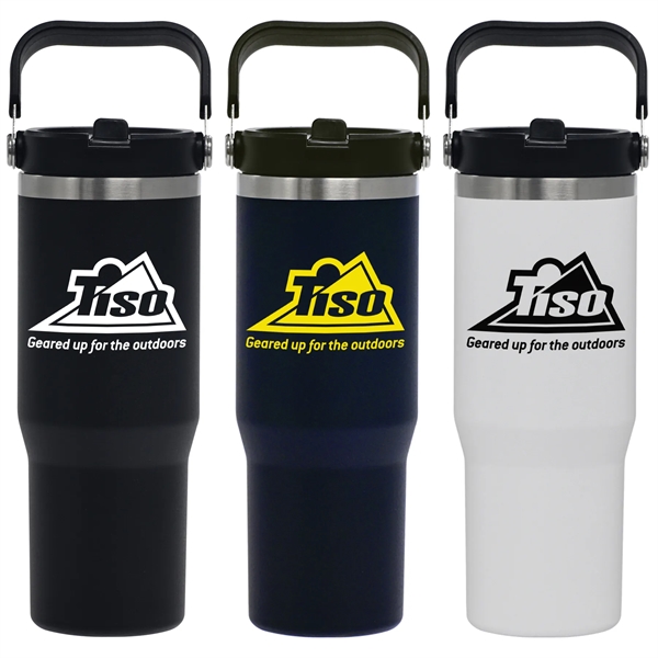 30 oz. travel tumbler made of stainless steel and copper vacuum... from ASI 71920 Moderne Glass Company Inc / Glass America®