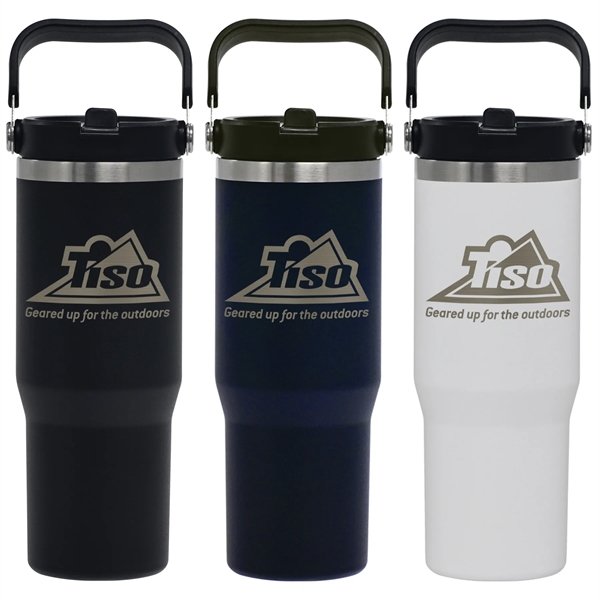 30 oz. travel tumbler made of stainless steel and copper vacuum... from ASI 71920 Moderne Glass Company Inc / Glass America®
