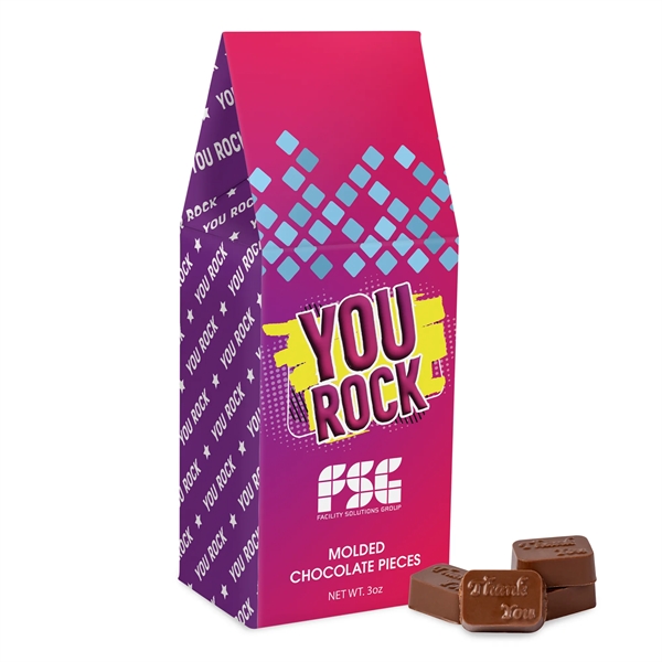 Box with molded chocolate... from ASI 44900 NC Custom (CI/Lanco) / Chocolate Inn