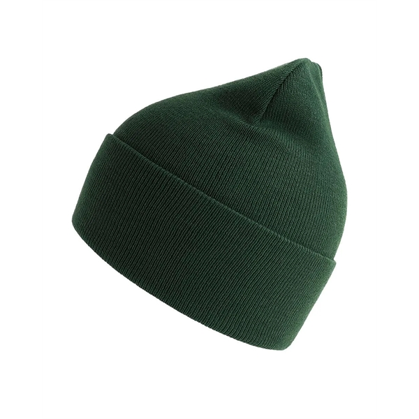 Atlantis Headwear - Sustainable Knit Beanie with customer leather patch... from ASI 72657 Active Life Promo / Active Life