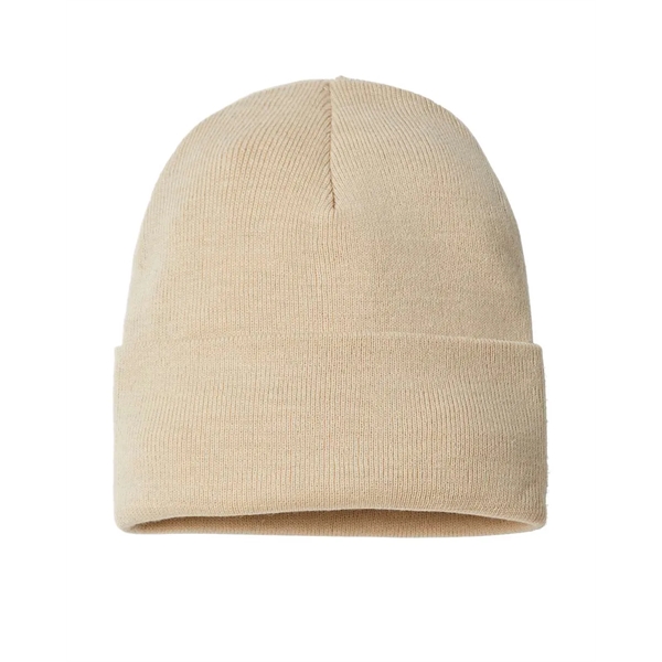Atlantis Headwear - Sustainable Knit Beanie with customer leather patch... from ASI 72657 Active Life Promo / Active Life