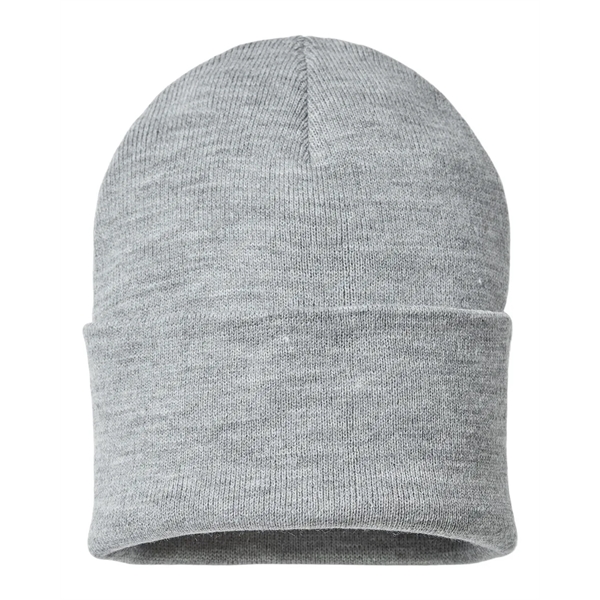 Atlantis Headwear - Sustainable Knit Beanie with customer leather patch... from ASI 72657 Active Life Promo / Active Life