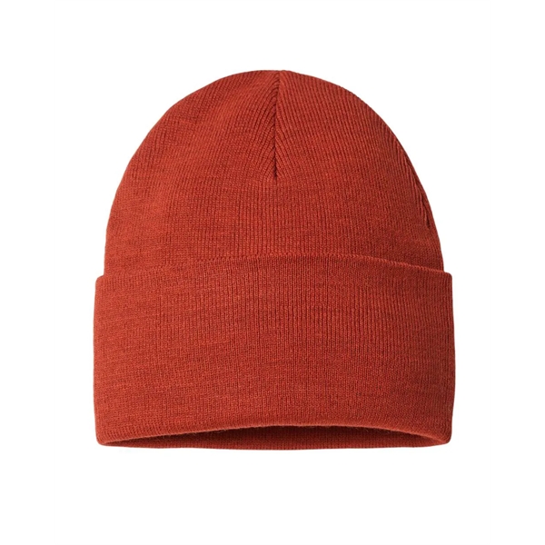 Atlantis Headwear - Sustainable Knit Beanie with customer leather patch... from ASI 72657 Active Life Promo / Active Life