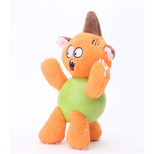 Plushy Monster Ball Dog Chew Toy... from ASI 74779 O & S Supply Company LLC