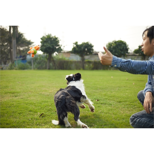 Plushy Monster Ball Dog Chew Toy... from ASI 74779 O & S Supply Company LLC