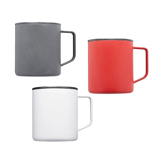 13.5 oz. Powder coated stainless steel mug plus free 1 color... from ASI 37218 Athena Promo (tm)