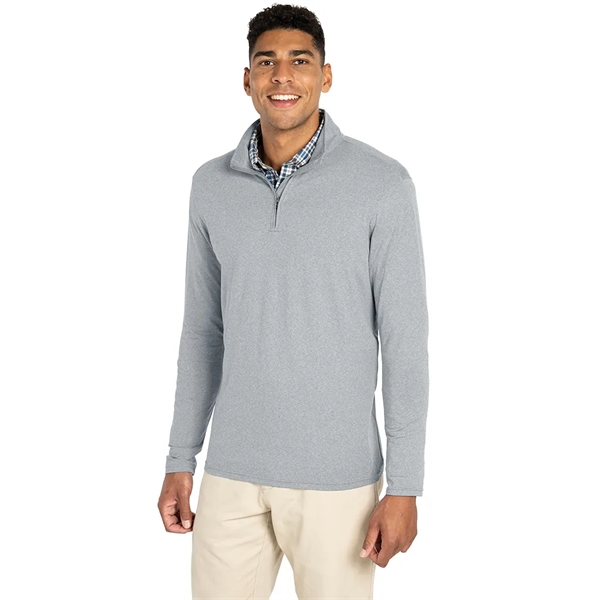 Our lightweight Men's Eco-Logic Quarter Zip is a sustainable pullover designed... from ASI 44620 Charles River Apparel