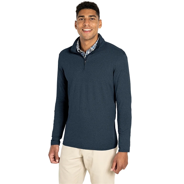 Our lightweight Men's Eco-Logic Quarter Zip is a sustainable pullover designed... from ASI 44620 Charles River Apparel