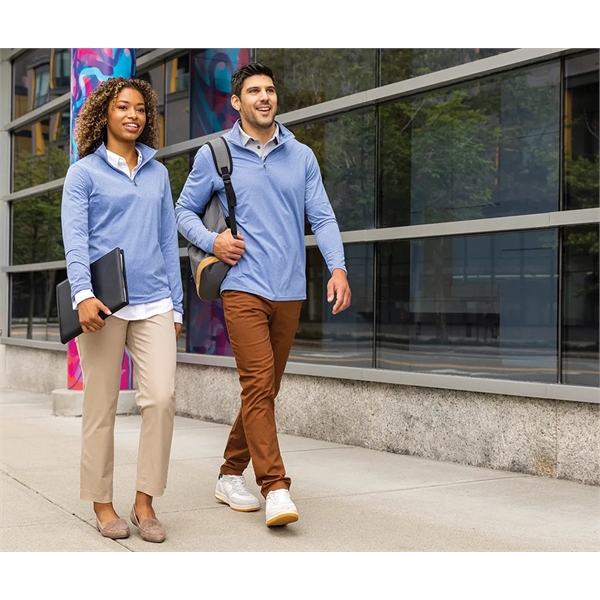 Our lightweight Men's Eco-Logic Quarter Zip is a sustainable pullover designed... from ASI 44620 Charles River Apparel