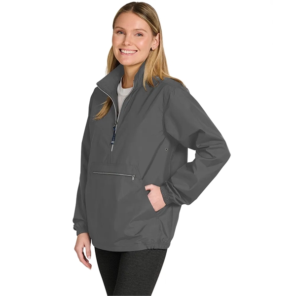 Part of a bestselling collection, the Riverbank Pack-N-Go® pullover is a... from ASI 44620 Charles River Apparel