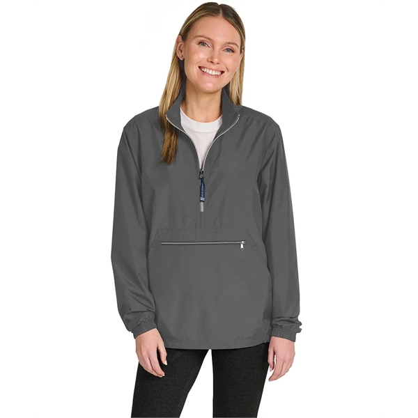 Part of a bestselling collection, the Riverbank Pack-N-Go® pullover is a... from ASI 44620 Charles River Apparel