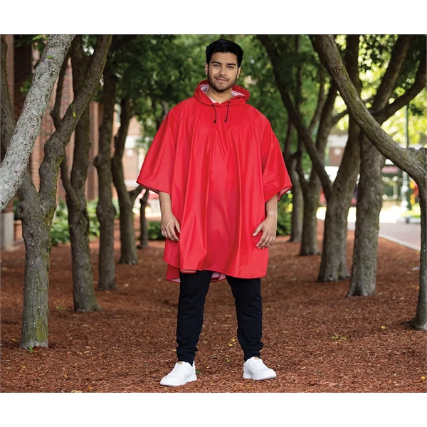 Our waterproof, lightweight, unisex Peak Poncho is a rain poncho made... from ASI 44620 Charles River Apparel