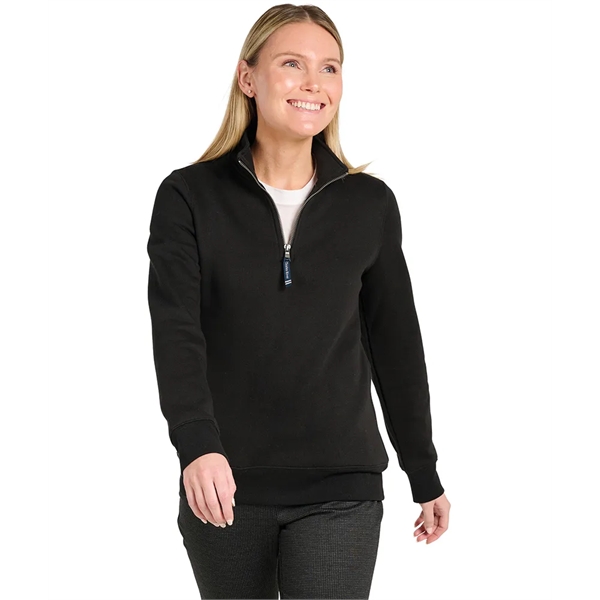 Our versatile & mid-weight Women's Crosswind Quarter Zip Sweatshirt made from... from ASI 44620 Charles River Apparel