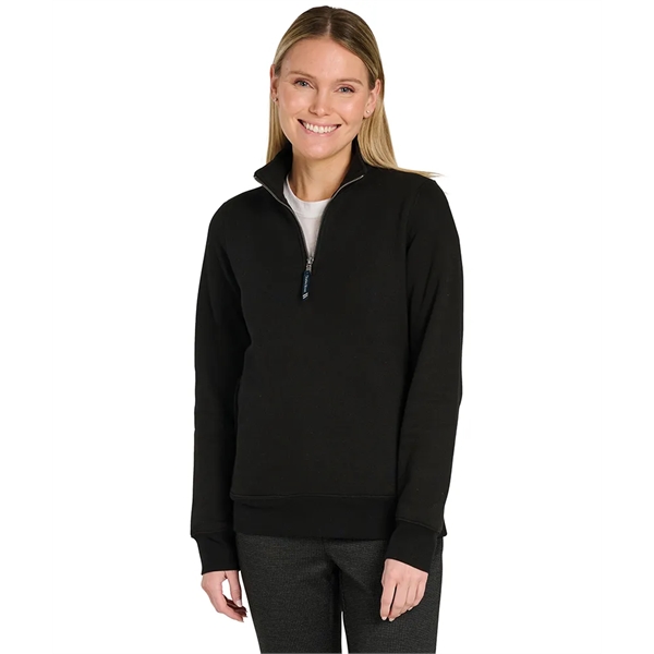 Our versatile & mid-weight Women's Crosswind Quarter Zip Sweatshirt made from... from ASI 44620 Charles River Apparel