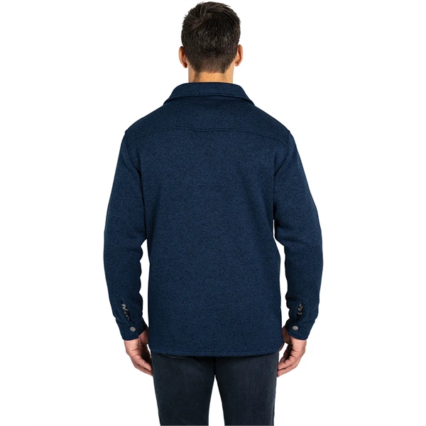 Our unisex midweight Heathered Fleece Snap Shacket jacket is ideal for... from ASI 44620 Charles River Apparel