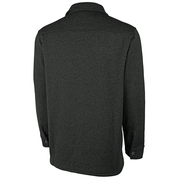 Our unisex midweight Heathered Fleece Snap Shacket jacket is ideal for... from ASI 44620 Charles River Apparel