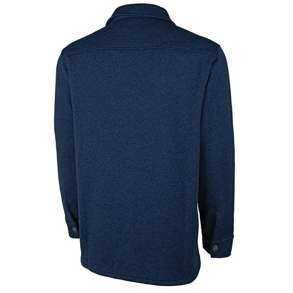 Our unisex midweight Heathered Fleece Snap Shacket jacket is ideal for... from ASI 44620 Charles River Apparel