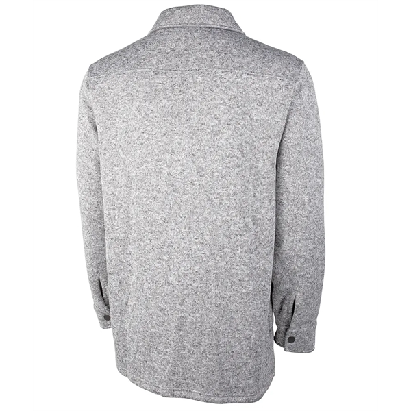 Our unisex midweight Heathered Fleece Snap Shacket jacket is ideal for... from ASI 44620 Charles River Apparel