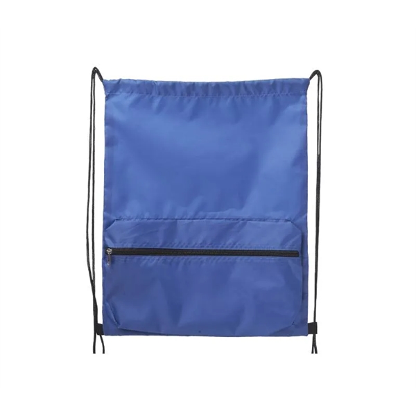Drawstring Backpack with Front Pocket plus 1 color silkscreen imprint on... from ASI 37218 Athena Promo (tm)