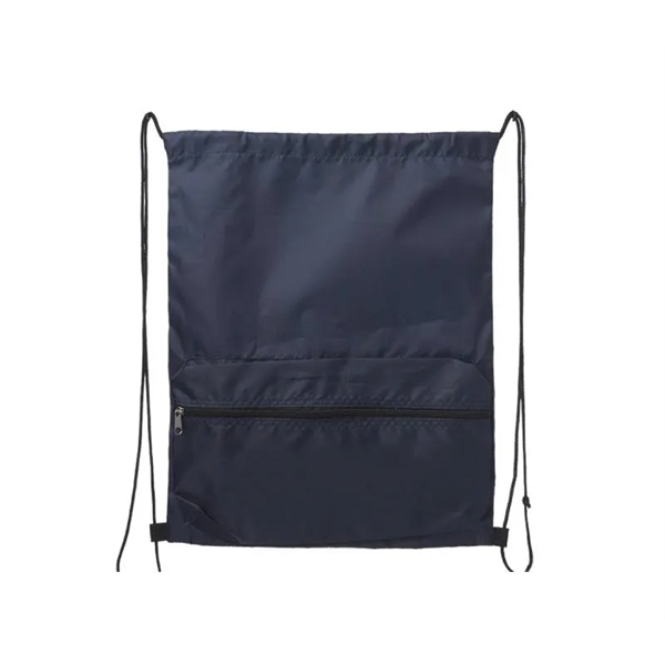 Drawstring Backpack with Front Pocket plus 1 color silkscreen imprint on... from ASI 37218 Athena Promo (tm)