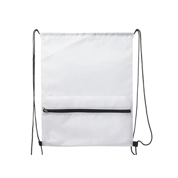 Drawstring Backpack with Front Pocket plus 1 color silkscreen imprint on... from ASI 37218 Athena Promo (tm)