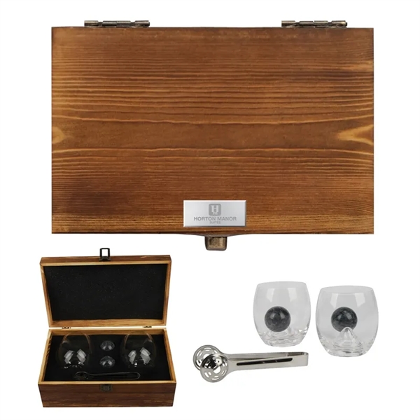 Nicolas 5-Piece Rolling Whiskey Glasses Set... from ASI 67866 Logomark/Valumark