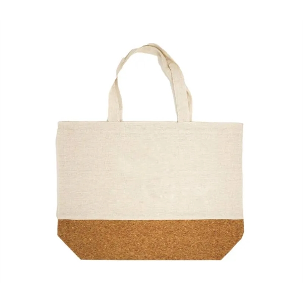 Linen and Cork Tote Bag plus 1 color silkscreen imprint on... from ASI 37218 Athena Promo (tm)