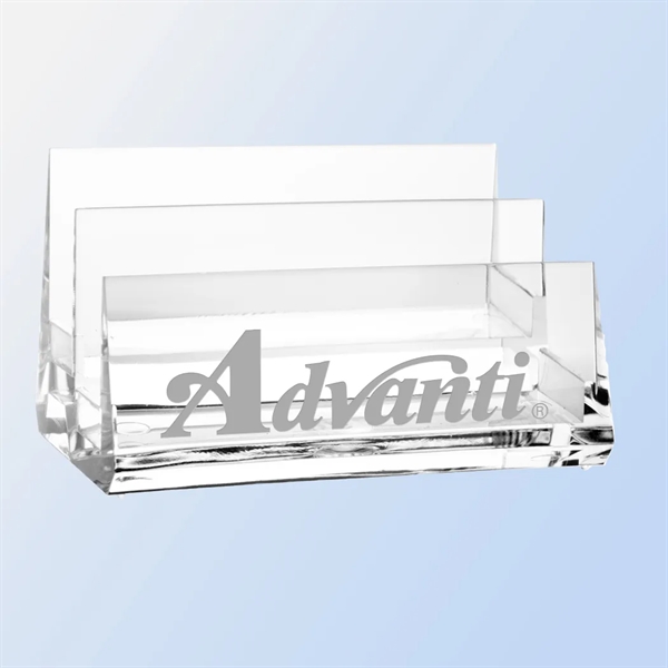 Acrylic Dual Tier Business Card Holder... from ASI 31517 Admart Products / Admart Line
