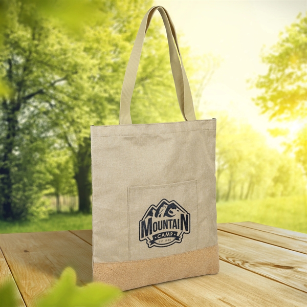 13.5" x 15.15" tote bag with cork trim, comfortable handle and... from ASI 90807 Tekweld