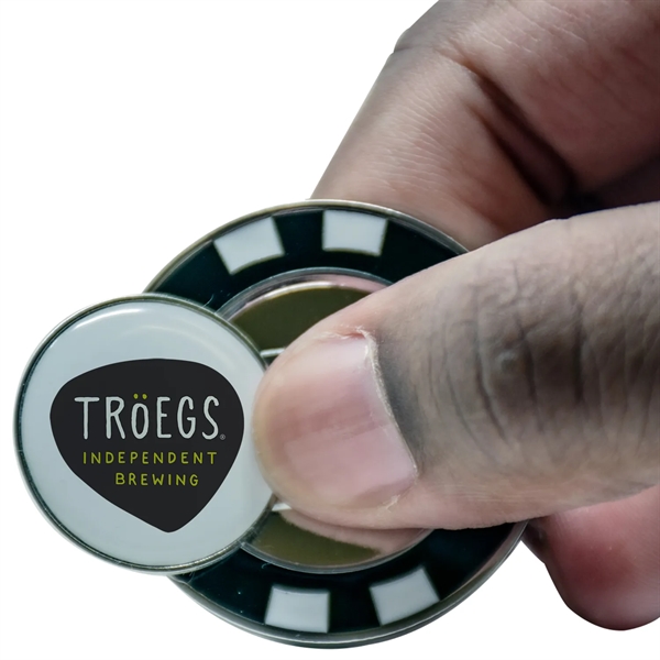 Solid metal poker chip magnetic ball marker available in several colors.... from ASI 38120 Ball Pro / Diversified Quality Kitchenware