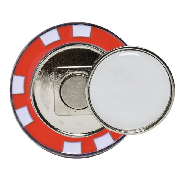 Solid metal poker chip magnetic ball marker available in several colors.... from ASI 38120 Ball Pro / Diversified Quality Kitchenware