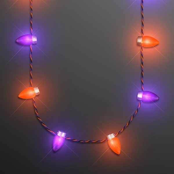 Holiday Light Necklaces With 1" Bulbs; Blank Pricing Only... from ASI 34194 ALightPromos / Alight Promotional Products